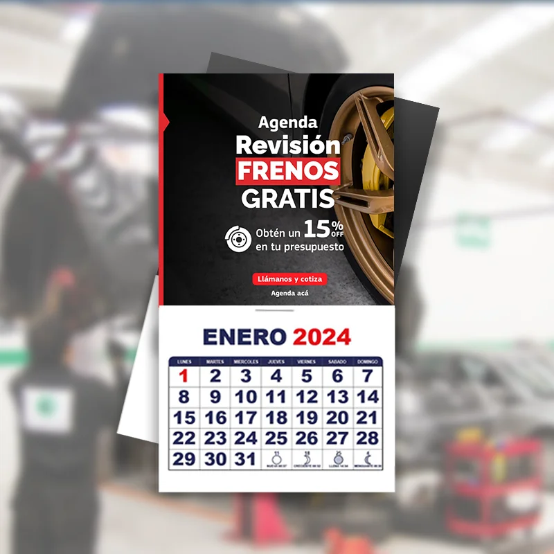Calendario 2024 en Español Para Nevera Imanes Magnetico, Agenda