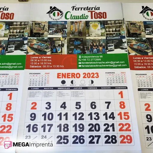 Calendarios de Pared con Taco 2024